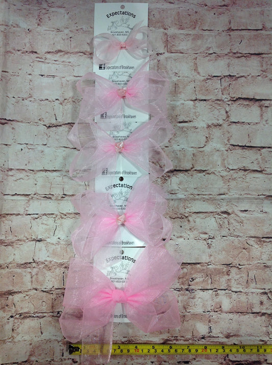 Light Pink Sheer Hairbow