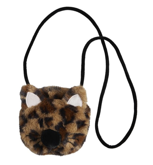 Brown Leopard Cat Purse