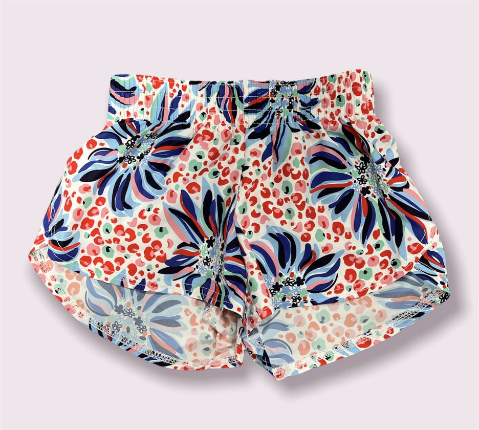 Steph Shorts Leopard Mum Red