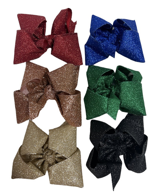 XL Glitter Metallic Ribbon Bow