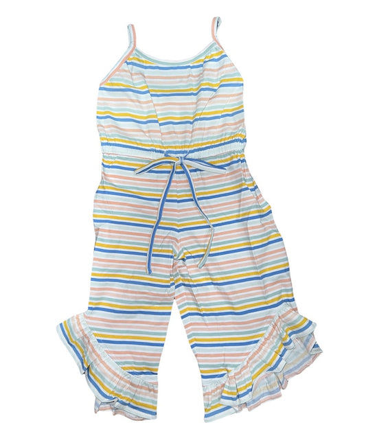 Chloe Romper Pastel Stripes