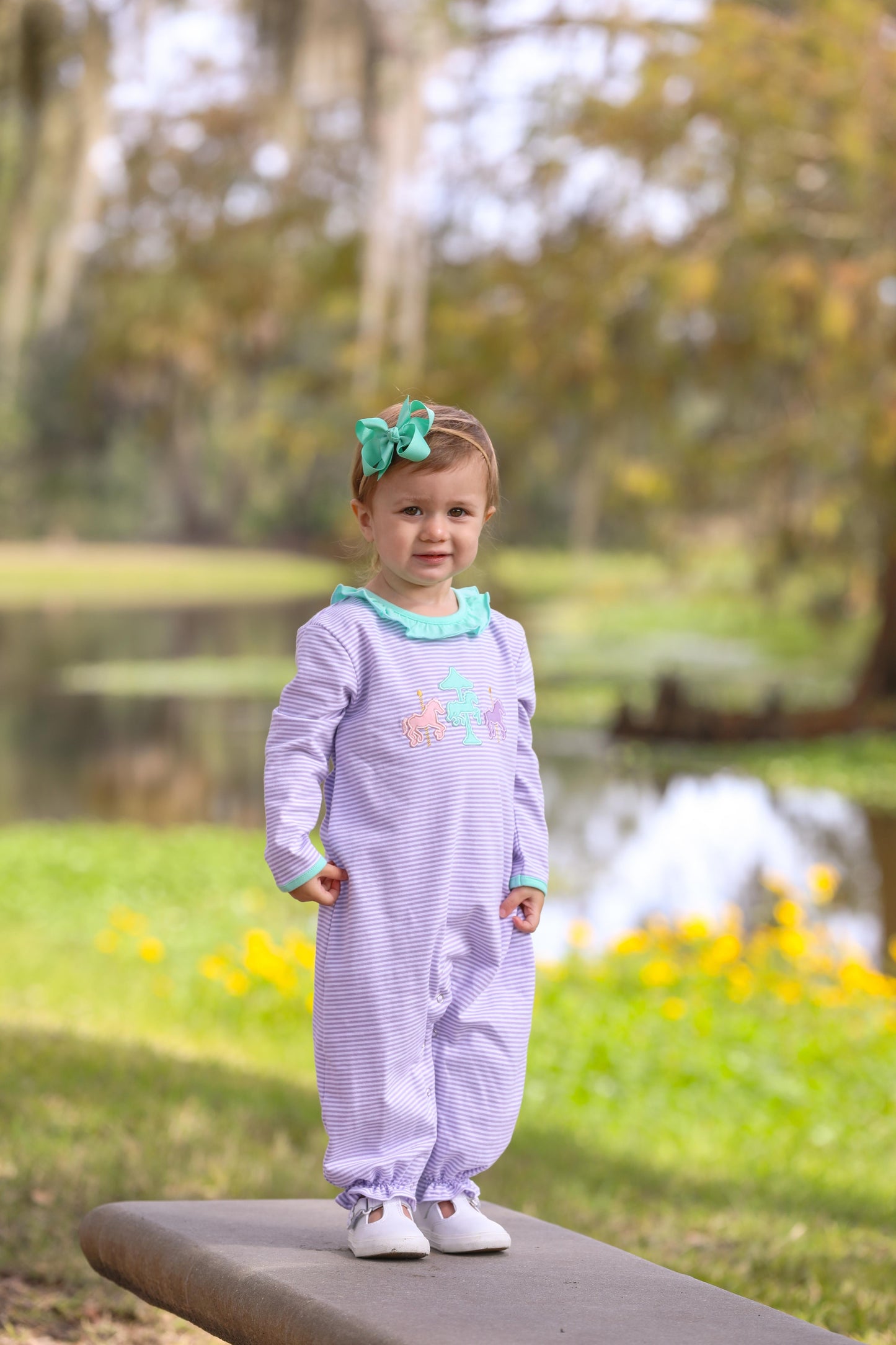 TSK Carousel Applique Romper