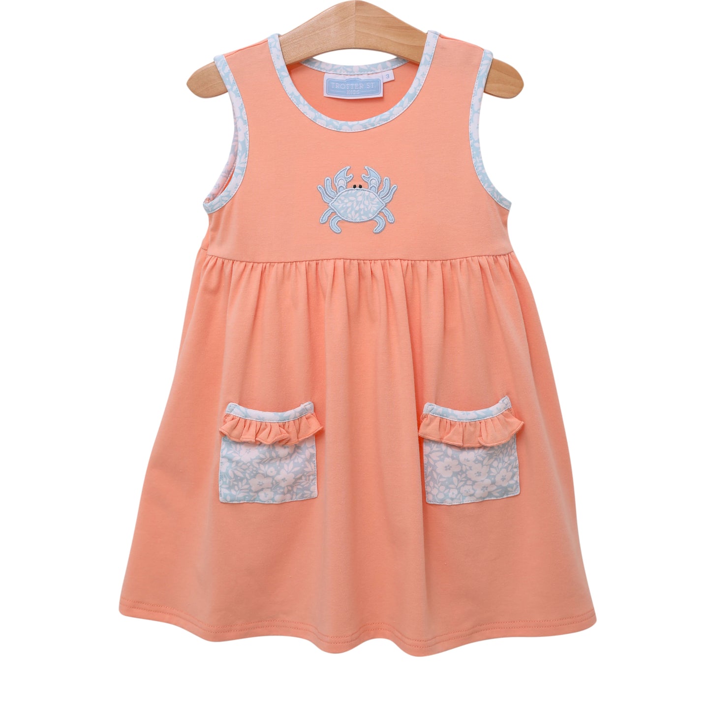 TSK Crab Applique Pocket Dress