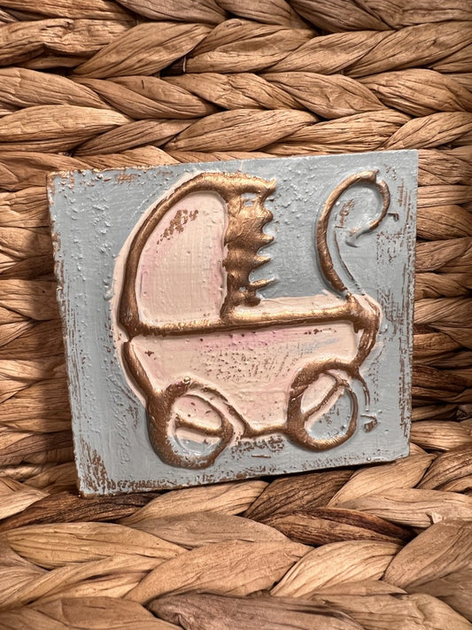 3x3 Baby Carriage Green