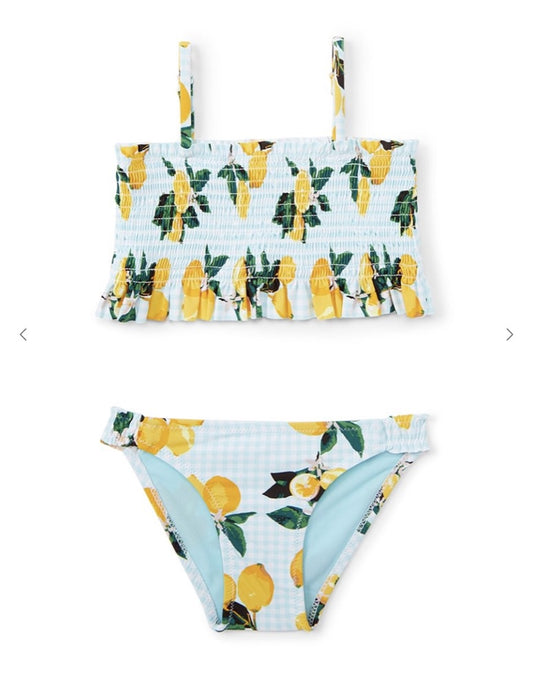 Smocked Citrus Bikini