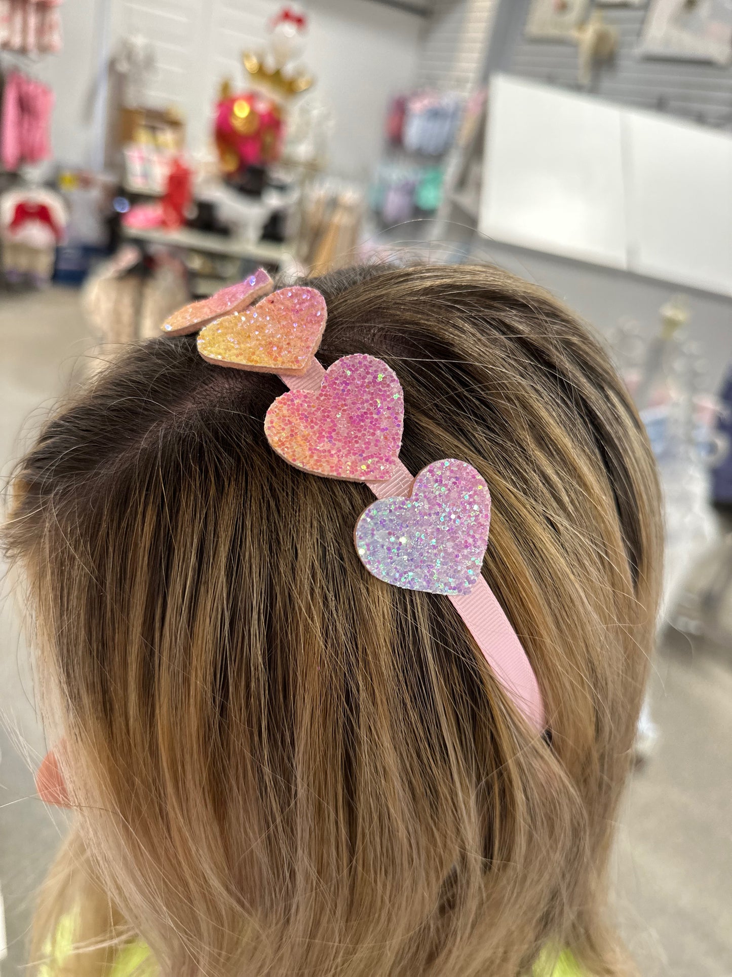 Sequin Heart Headbands