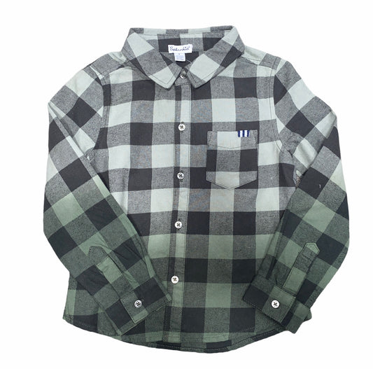 Olive Plaid Button Down