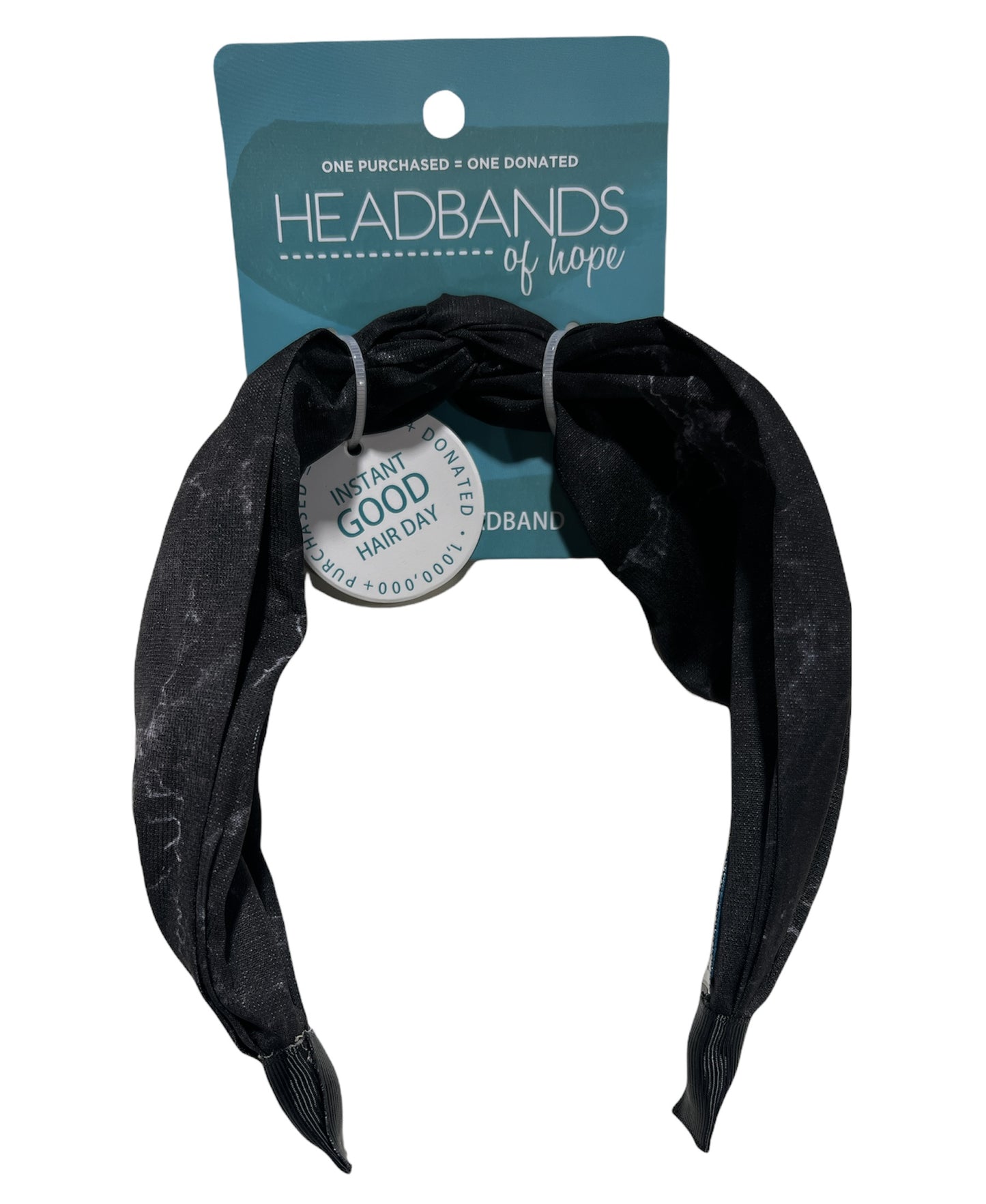 Soft Marble Headband- Black