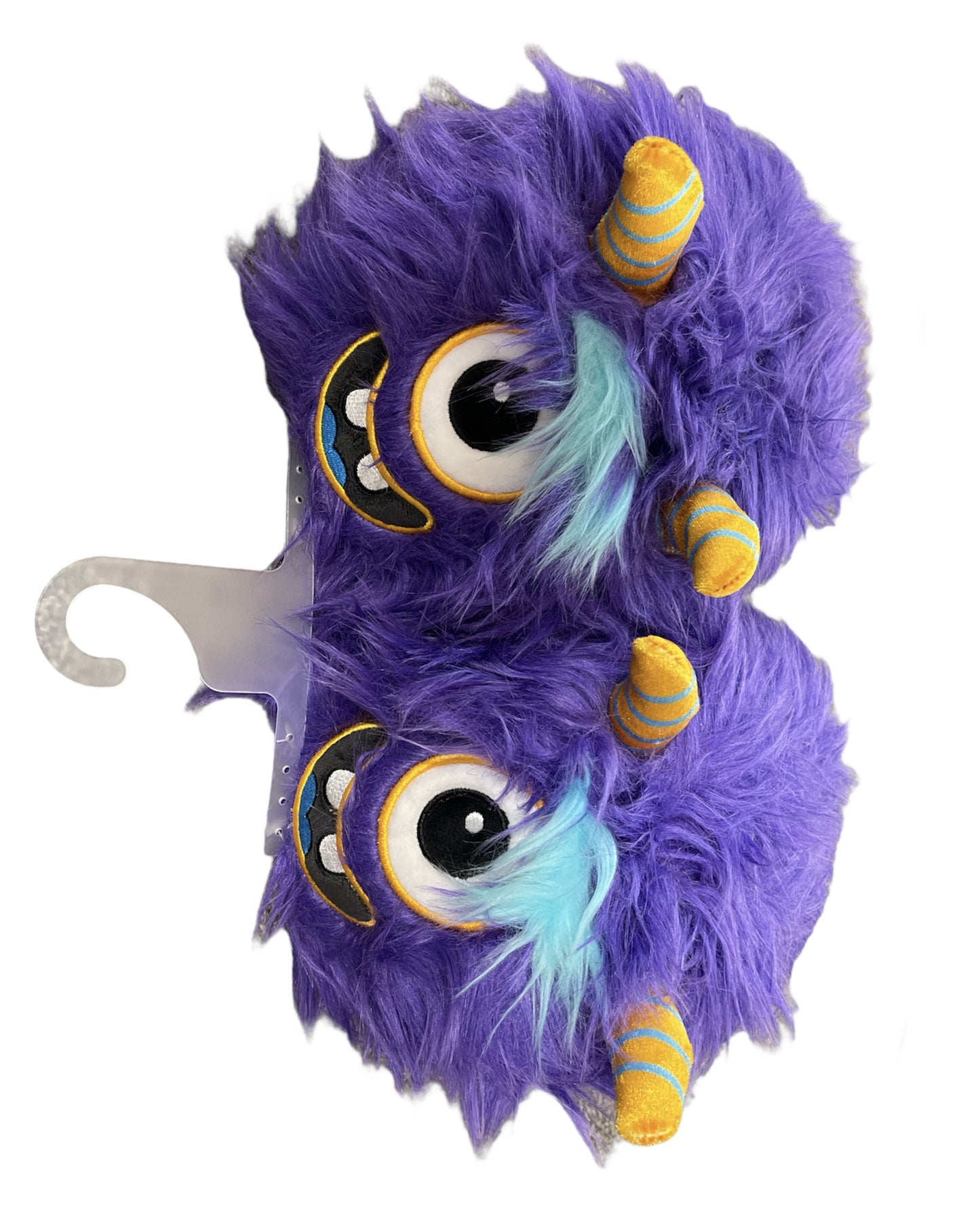 PURPLE MONSTER FACE SLIPPERS