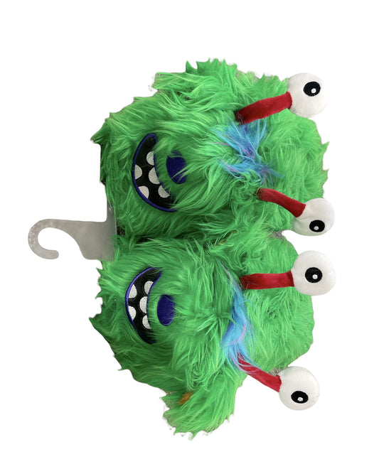 Green Monster Face Slippers