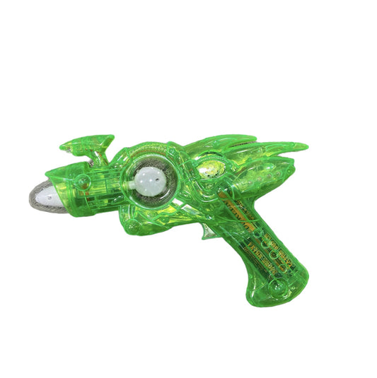 Spinning UV Glow Space Gun - Green
