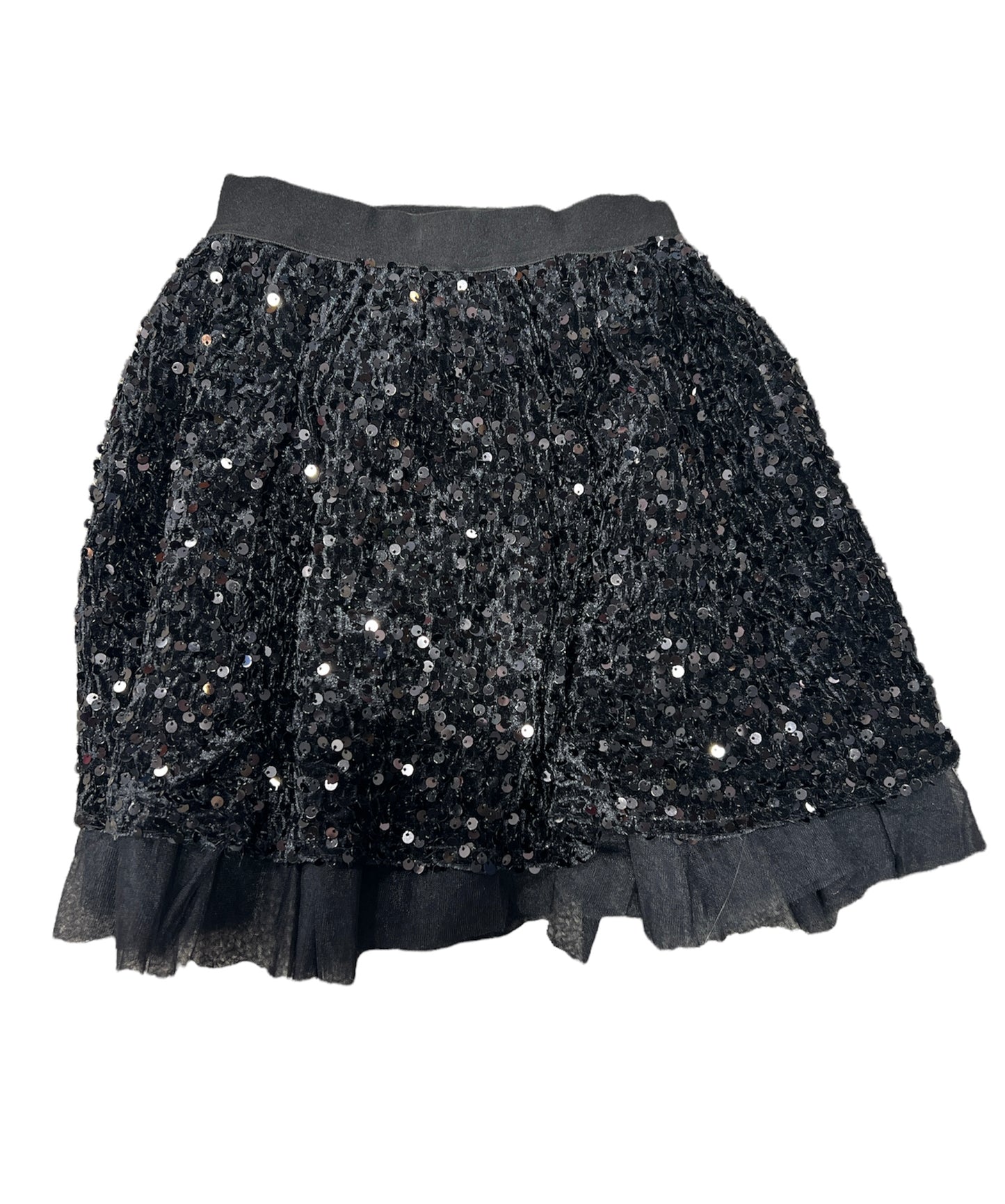 Black Sequin Skort