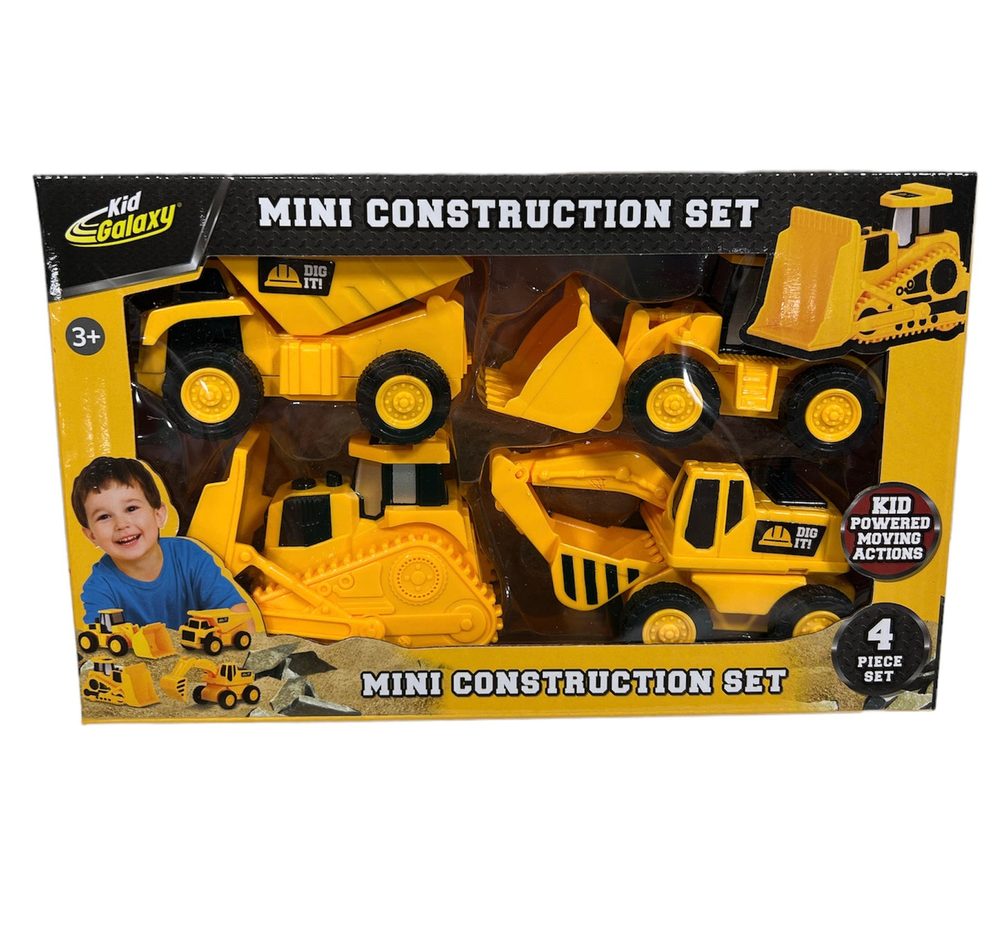 Mini Construction Vehicle 4pc Set