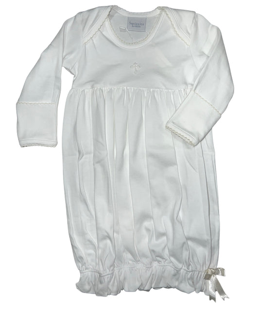 Squiggles Cross Lap Shoulder Gown