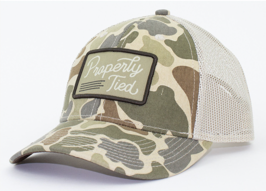 PT Youth Trucker Hat Vintage Camo