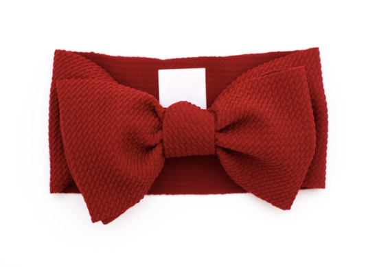 apple red "chandler" wide width headwrap