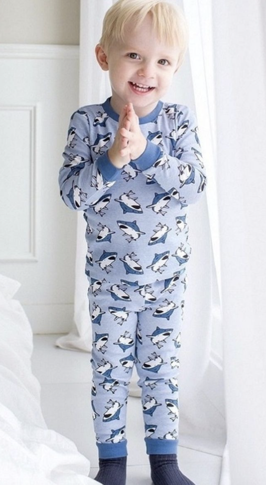 King Shark Long Sleeve PJ's