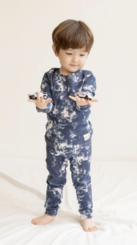 Prism Navy Long Sleeve Pj's