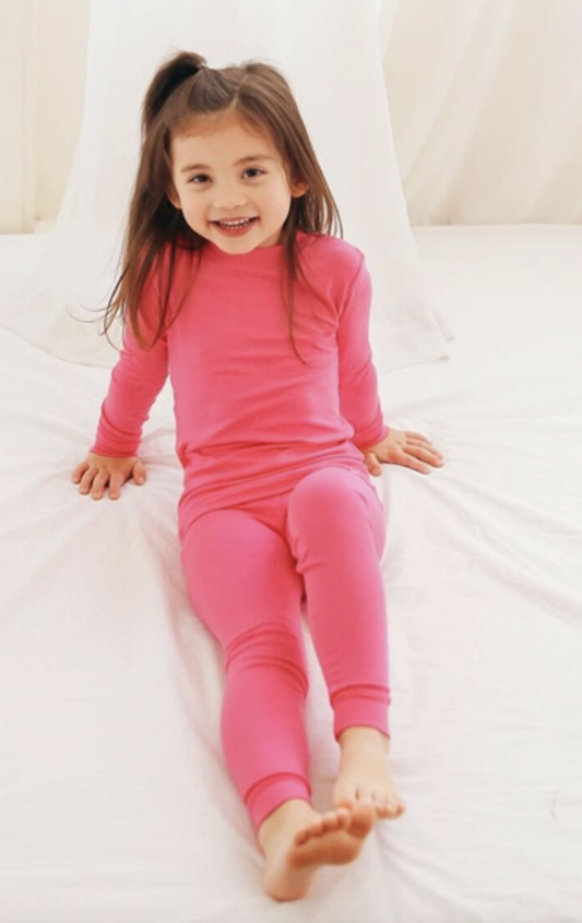 Modal Hot Pink Long Sleeve Pjs
