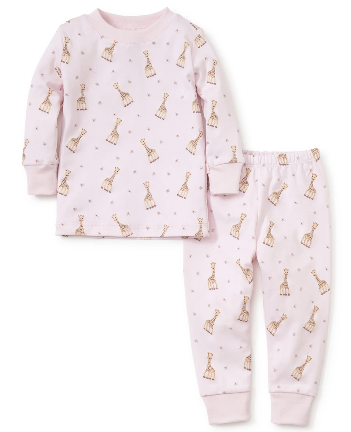 Pink Sophie Giraffe Print Pajamas