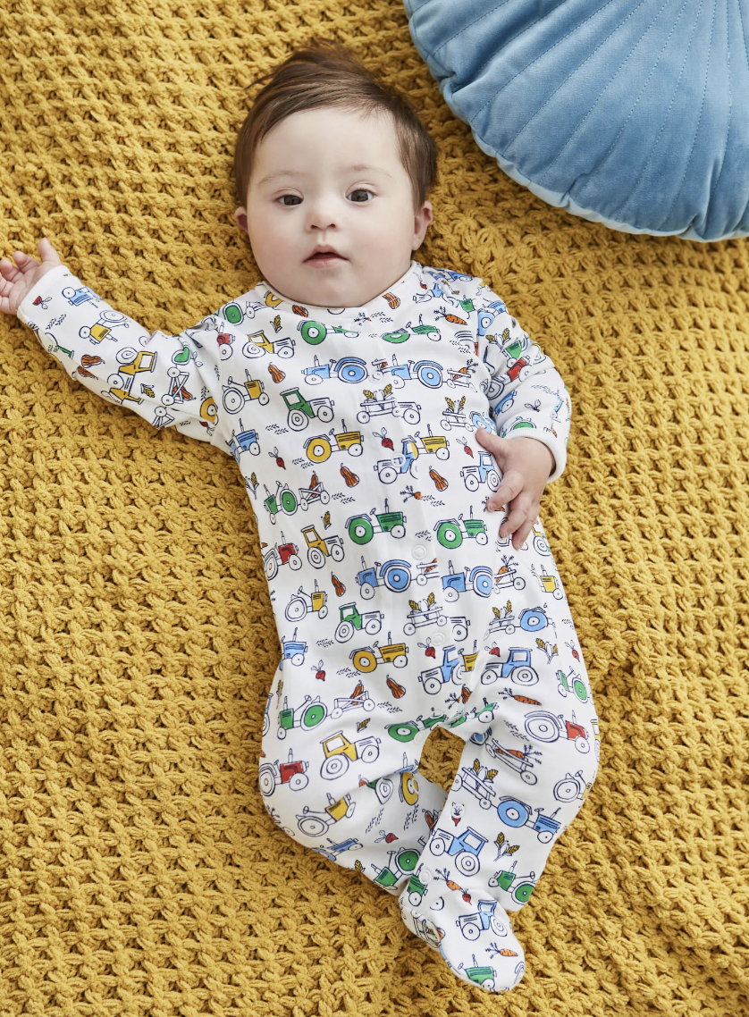 Tractor Print Sleepsuit