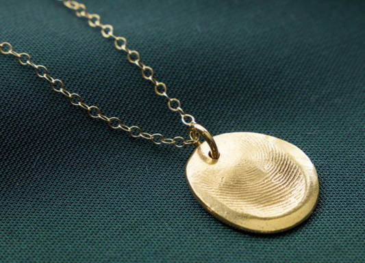 FINGERPRINT PENDANTCustom Gold Fingerprint Pendant