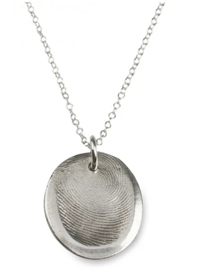 FINGERPRINT PENDANT
Custom Silver Fingerprint Pendant