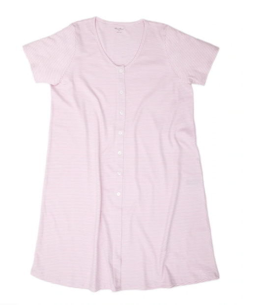 Simple Stripes Pink Adult Nightgown