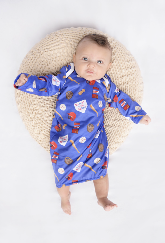Baseball Baby Gown