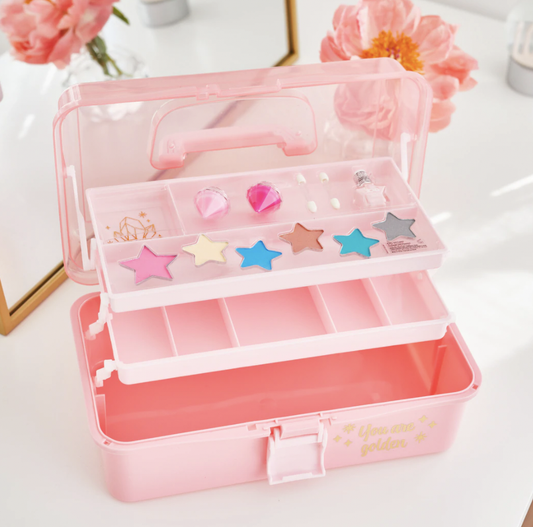You are Golden Makeup Storage Case