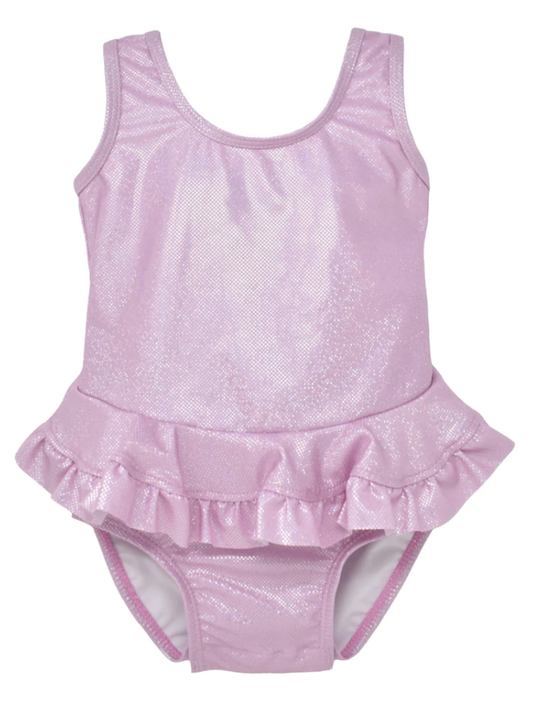 Stella Infant Ruffle Swimsuit Sparkling Sunset Pink