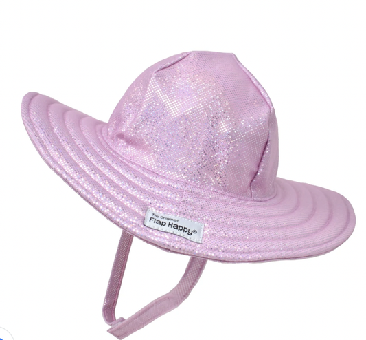 Summer Splash Swim Hat Sparkling Sunset Pink