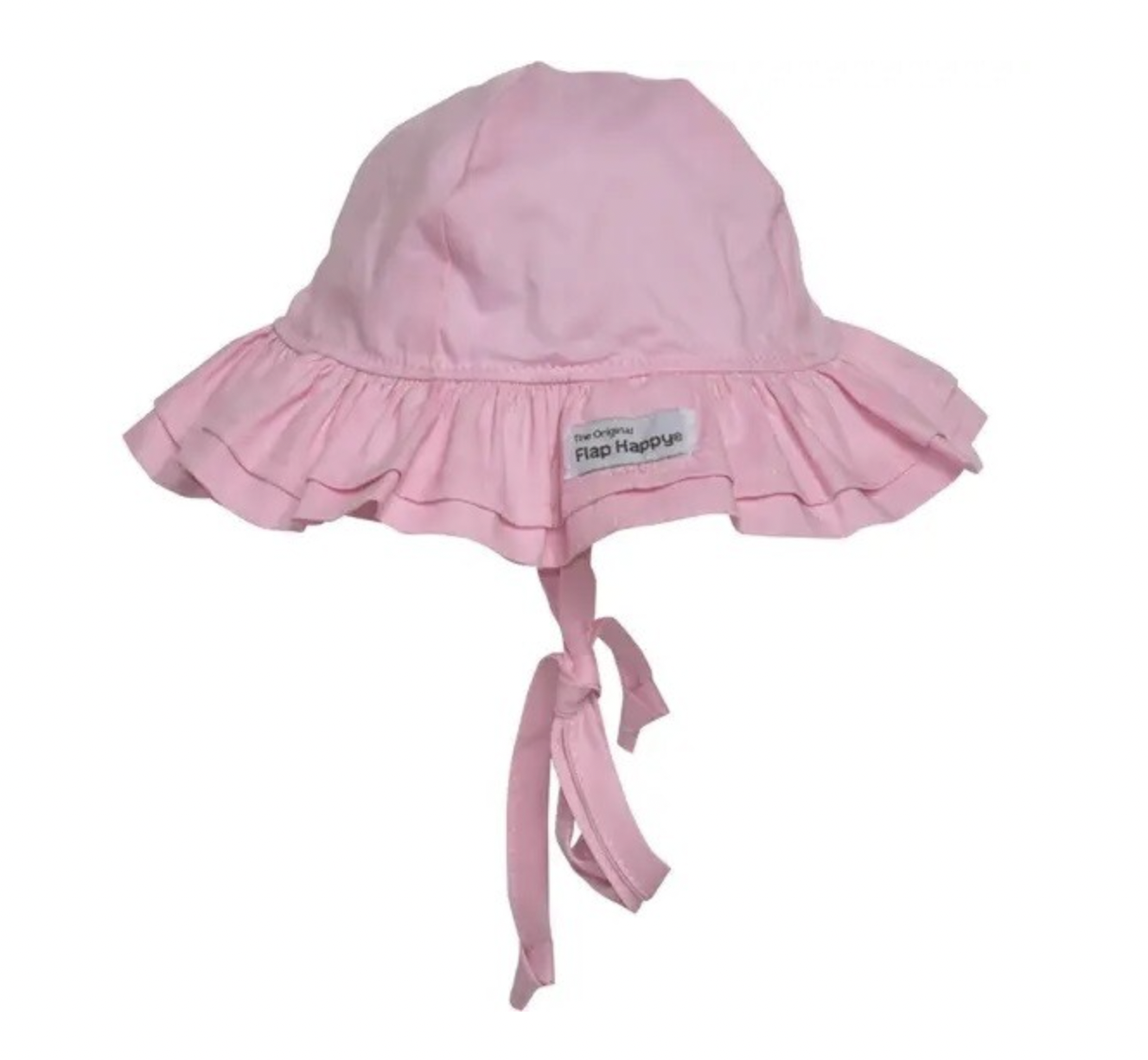 Double Ruffle Hat Pastel Pink