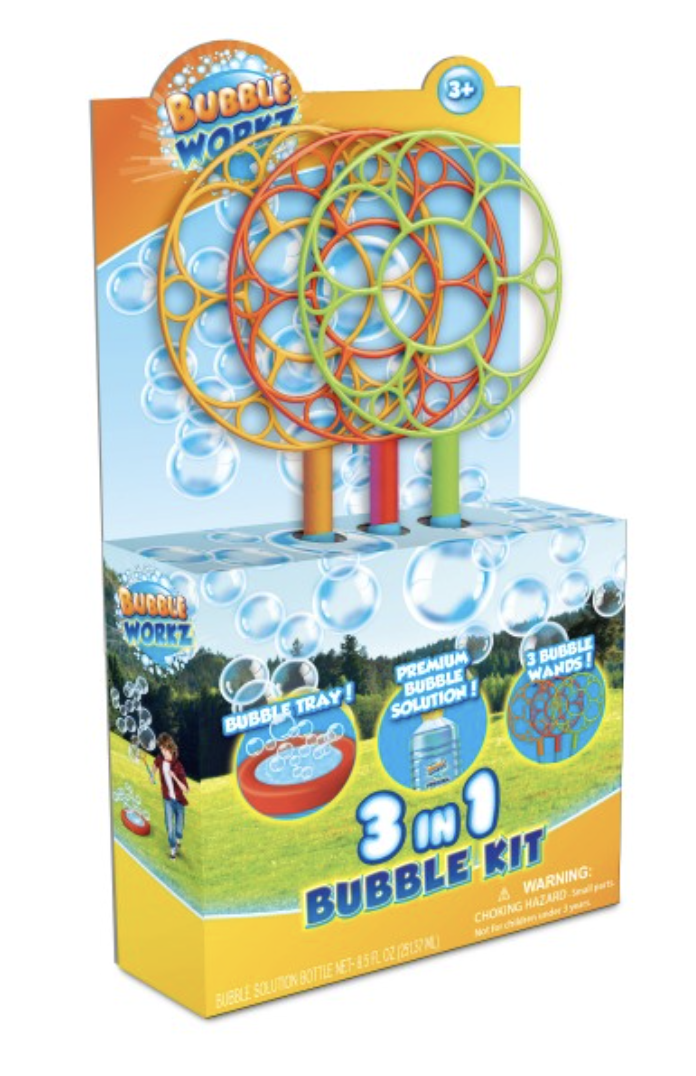 3 in 1 Bubble Wand Kit