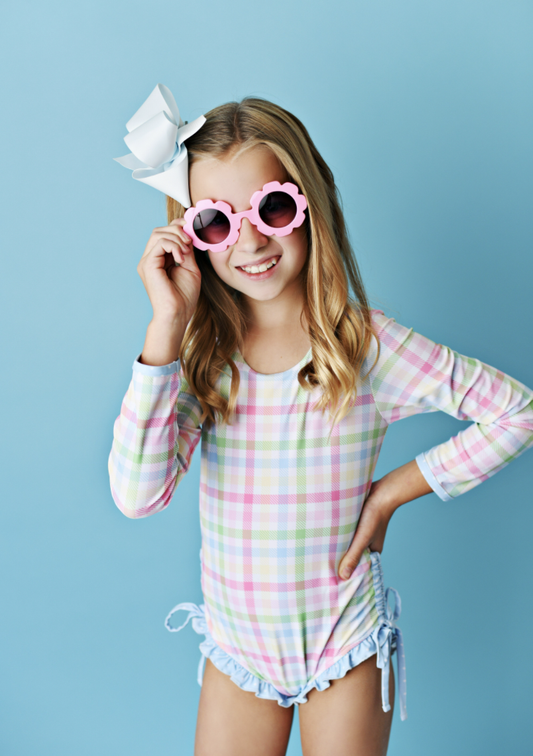 Pastel Patchwork Rashguard Swimmy