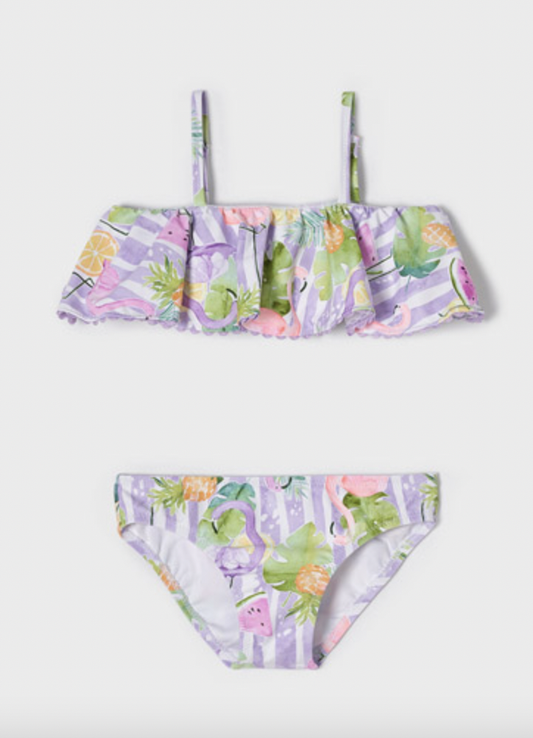 Fruity Flamingo Ruffle Bikini