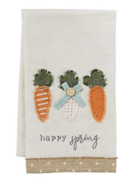 Carrots Applique Towel