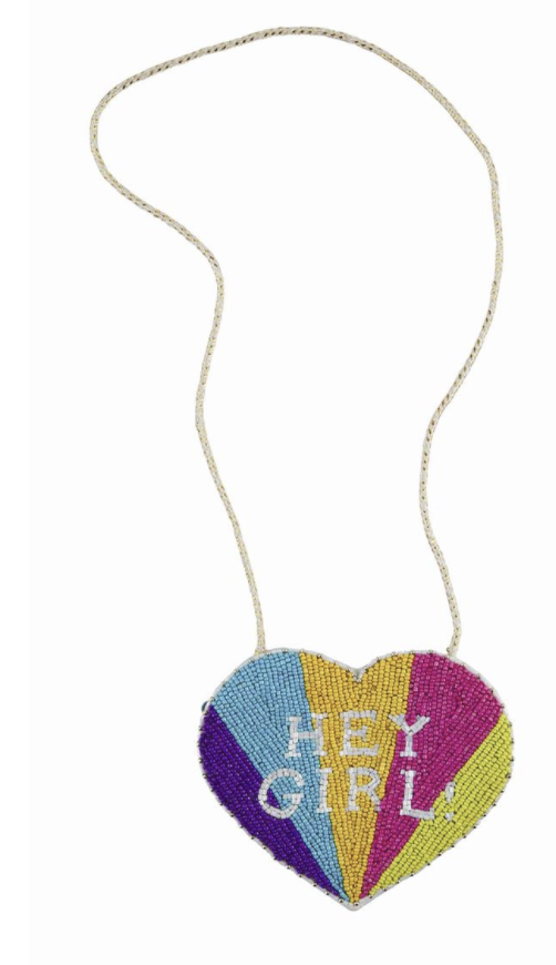 Hey Girl Beaded Purse