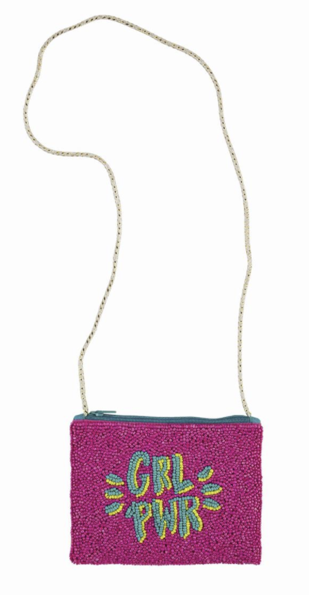 Girl Power Beaded Purse