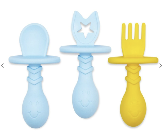 Blue Eggware Utensils Feeding Set