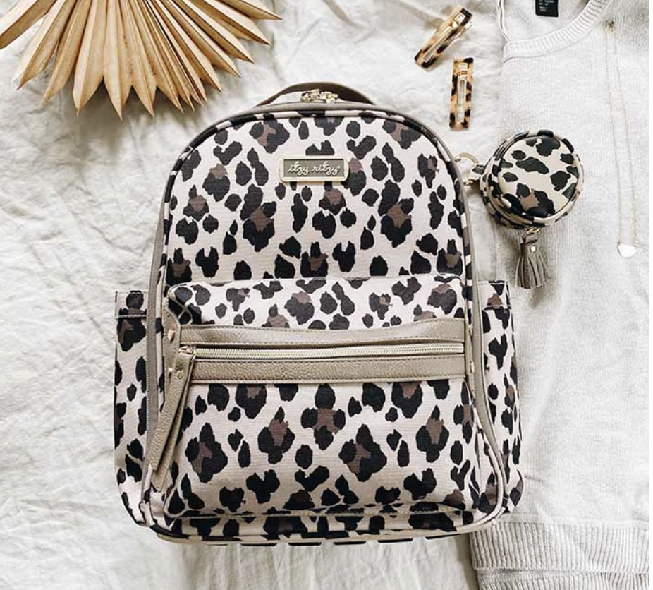 Leopard Itzy Mini Diaper Bag Backpack