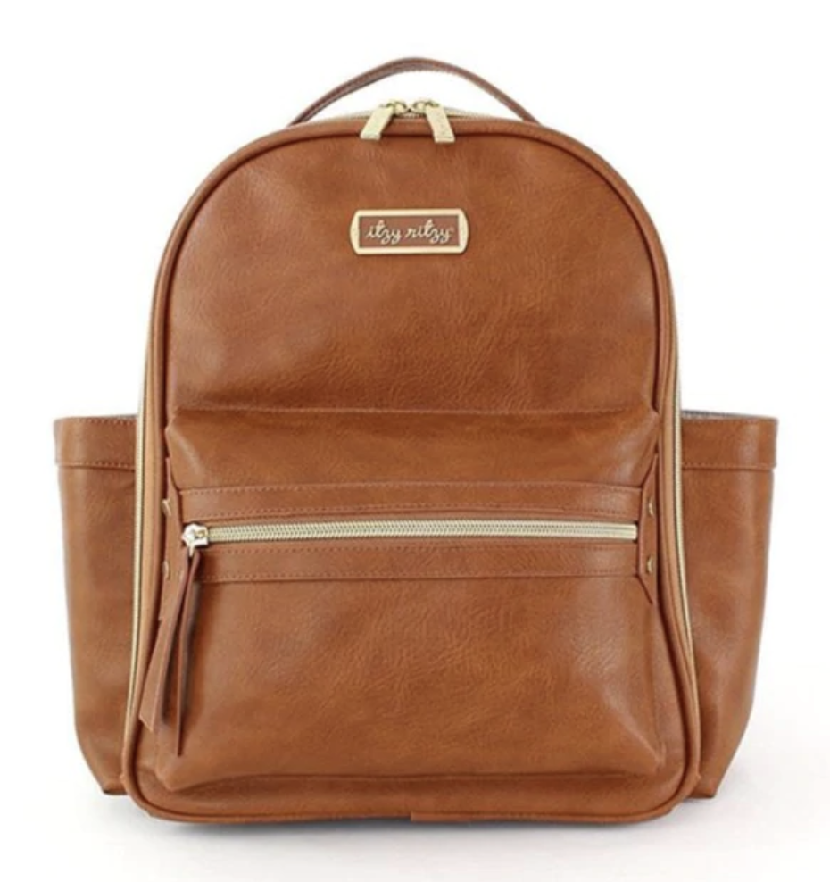 Cognac Itzy Mini Diaper Bag Backpack