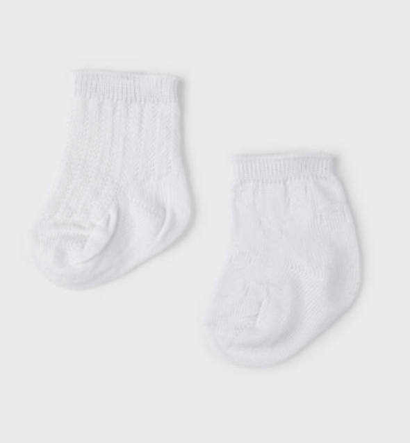 White 2pk Sock Set