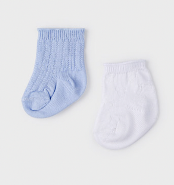 Blue/White 2pk Sock Set