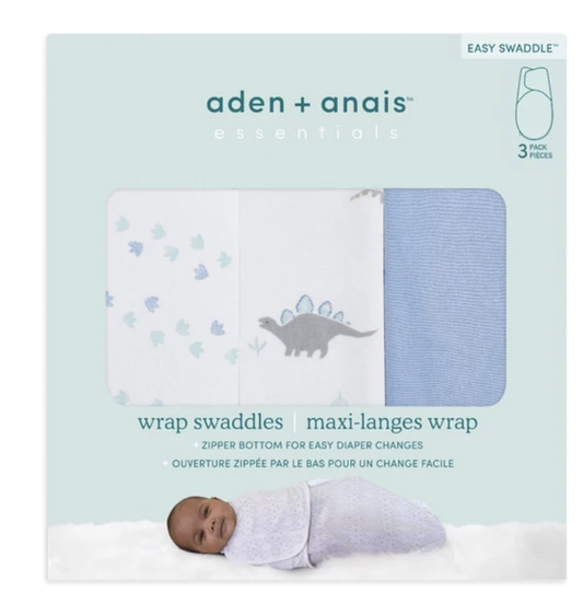 Dino Rama Essentials Wrap Swaddle 3pk