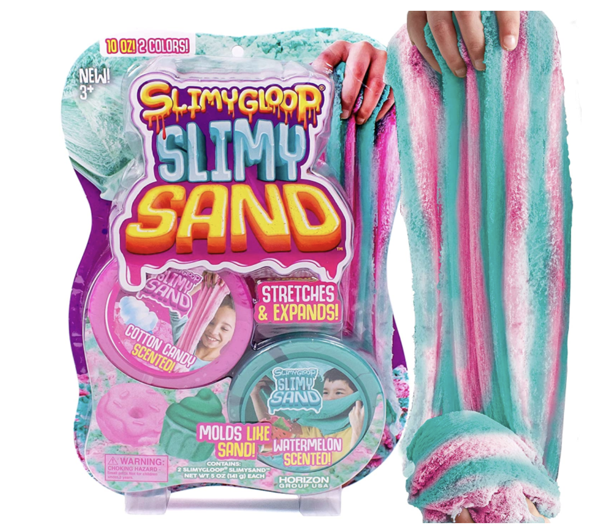 Slimygloop Slimy Sand Scented Watermelon/Cotton Candy