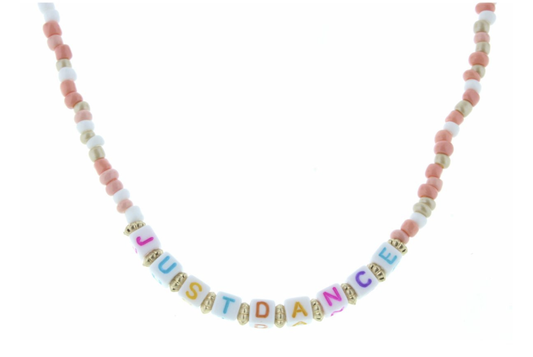 Jane Marie Just Dance Block Lettered Necklace