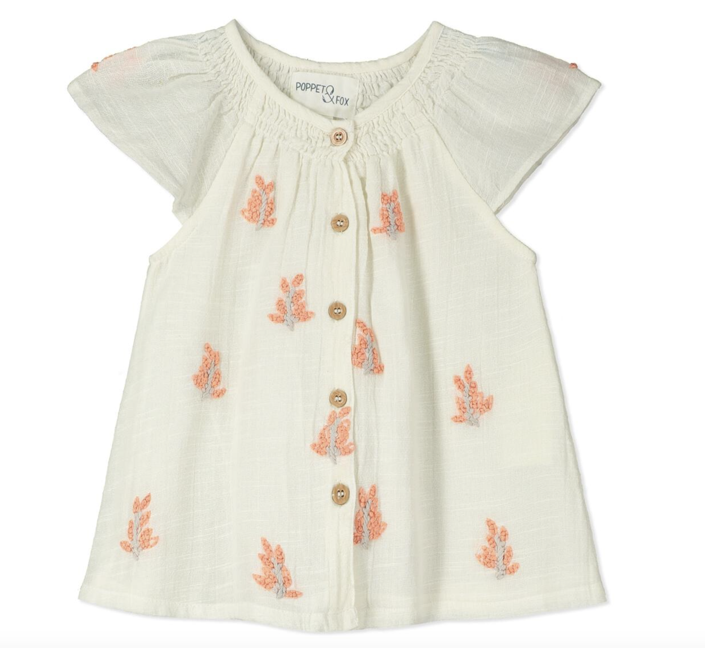 SAKURA EMB. WOVEN TOP