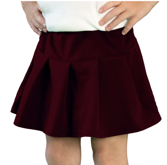 Tennis Skort Solid Maroon