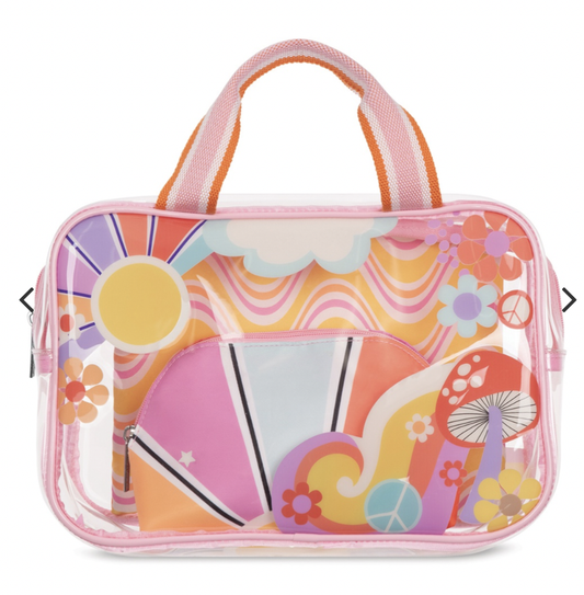 Feelin' Groovy Cosmetic Bag Trio